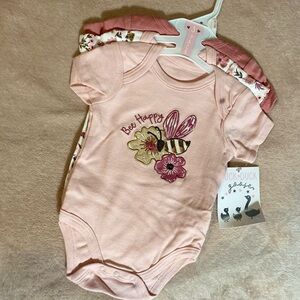 Pink Baby Onesie set